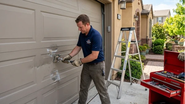 garage door panel repair cost