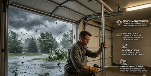 How to Secure Your Garage Door During a Hurricane or Tornado
